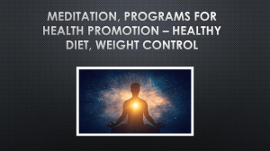 Diet and Meditation