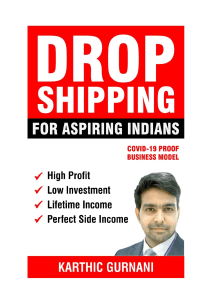 Dropshipping for Aspiring Indians - English Book