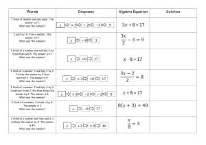 Setting-Up-and-Solving-Equations-Match-Up-Activity
