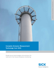 SICK Emission Measurement Technology Brochure