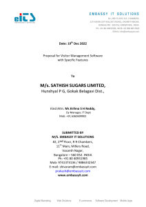Sathish Sugars VMS