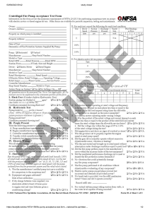 Fire Pump Acceptance Test Form - National Fire Sprinkler Association