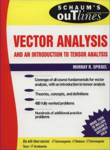 Textbook of Vector Analysis