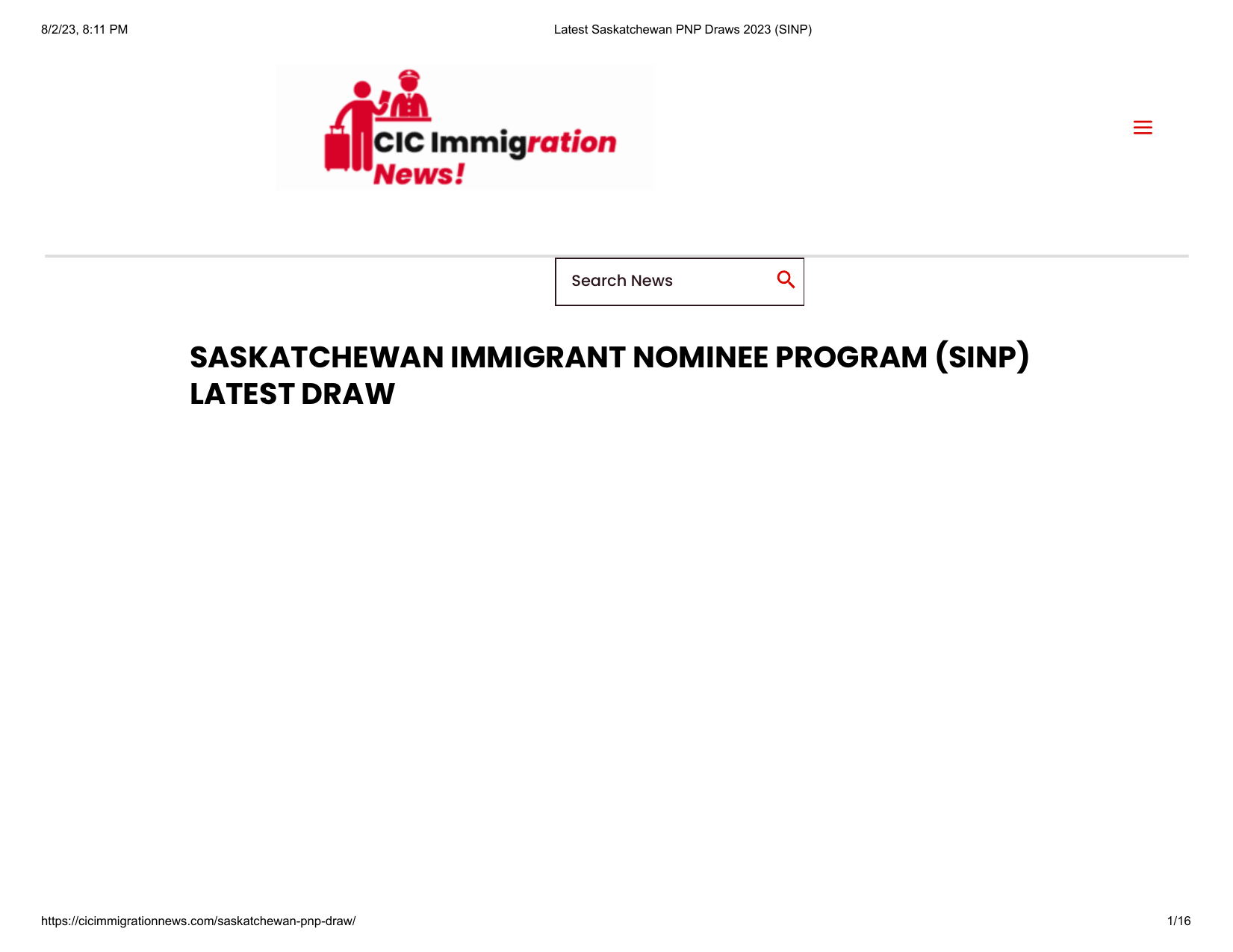 Saskatchewan Issues Invitations to 1044 Skilled Immigrants in Latest Draw -