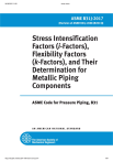 ASME B31J-2017: Piping Stress & Flexibility Factors