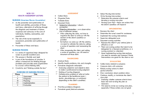 Health Assessment Lecture Notes