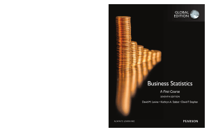 Business Statistics: A First Course, 7th Edition