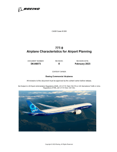 777-9 Airplane Characteristics for Airport Planning