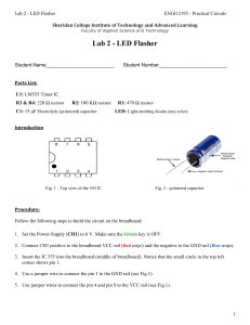 Lab 2- LED Flasher