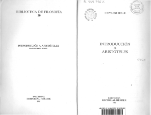 REALE, Giovanni - Introduccion a Aristoteles - (1985)(Herder)