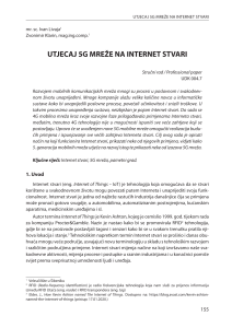 Utjecaj 5G mreže na IoT published