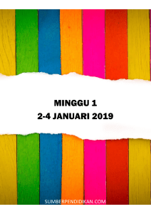 divider minggu persekolahan 2019 kumpulan B colourful