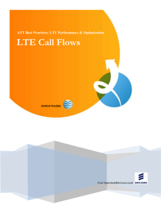 LTE Call Flows ATT Best Practices LTE Pe
