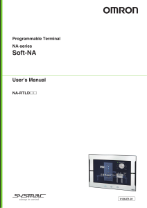 v1126 na-series programmable terminal - soft-na users manual en