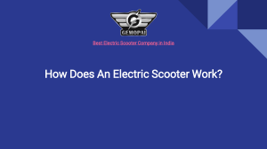 How does an Electric Scooter work