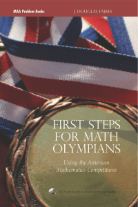 First Steps for Math Olympians