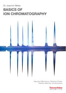 Basics of Ion Chromatography