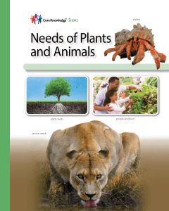 Needs of Plants and Animals Textbook