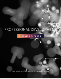 Learning Report 2 Technical Writing Professional Development TCID2090