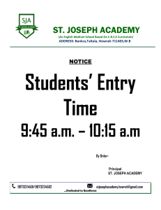 Entry Notice