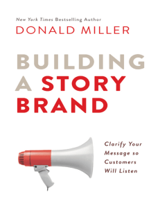 Building a StoryBrand Excerpt: Marketing Strategy