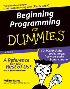 Beginning Programming For Dummies