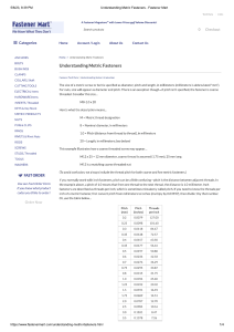 metric fastener