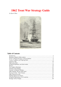 1862 Trent War Strategy Guide