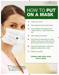 how to put on a mask phsa