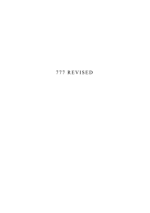 Liber 777 - Revised