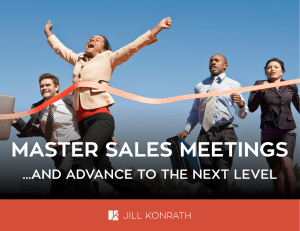 Master Sales Meetings - Jill Konrath