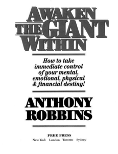 Awaken the Giant Within: Anthony Robbins - Self-Help