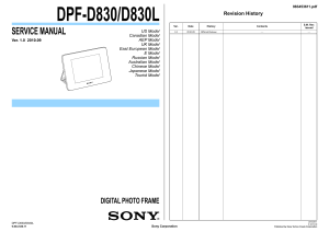 sony dpf-d830 d830l ver.1.0 digital photo frame sm