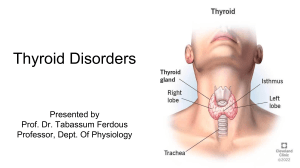 Integrated Teaching on Thyroid Disorders 