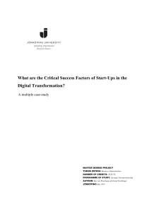 0.1 What are the Critical Success Factors of Start-Ups in the Digital Transformation - Bas van