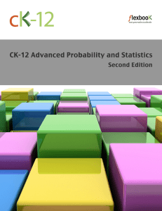 CK-12 Probability and Statistics Advanced - Second Edition