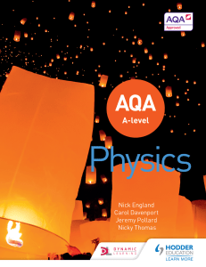 AQA A Level Physics (Year 1 and Year 2)-Hodder Education (2019)