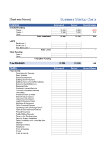 business-startup-costs template