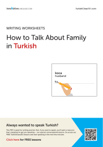 How to talk about family in turkish