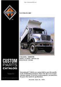 International 7600 Spare parts catalog