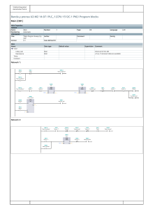 PLC Program: Band & Press Automation with Siemens S7-1500