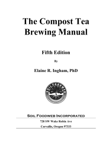 The Compost Tea Brewing Manual Fifth Edi