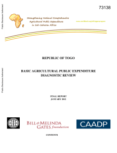 Togo-basic-agricultural-public-expenditure-diagnostic-review