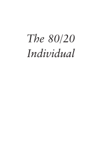 The 80 20 Individual  PDFDrive 