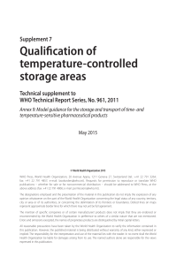 Temperature-Controlled Storage Qualification Guide