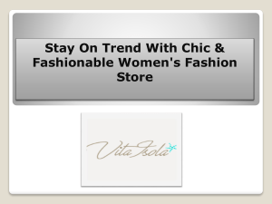 Stay On Trend With Chic & Fashionable Women's Fashion Store