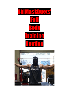 SMD Full Body Training Split