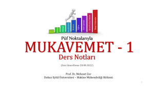 Püf Noktalarıyla Mukavemet - 1