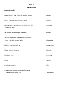 Unit 1 Vocabs worksheets