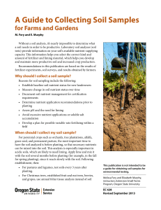 guide for collecting soil samples